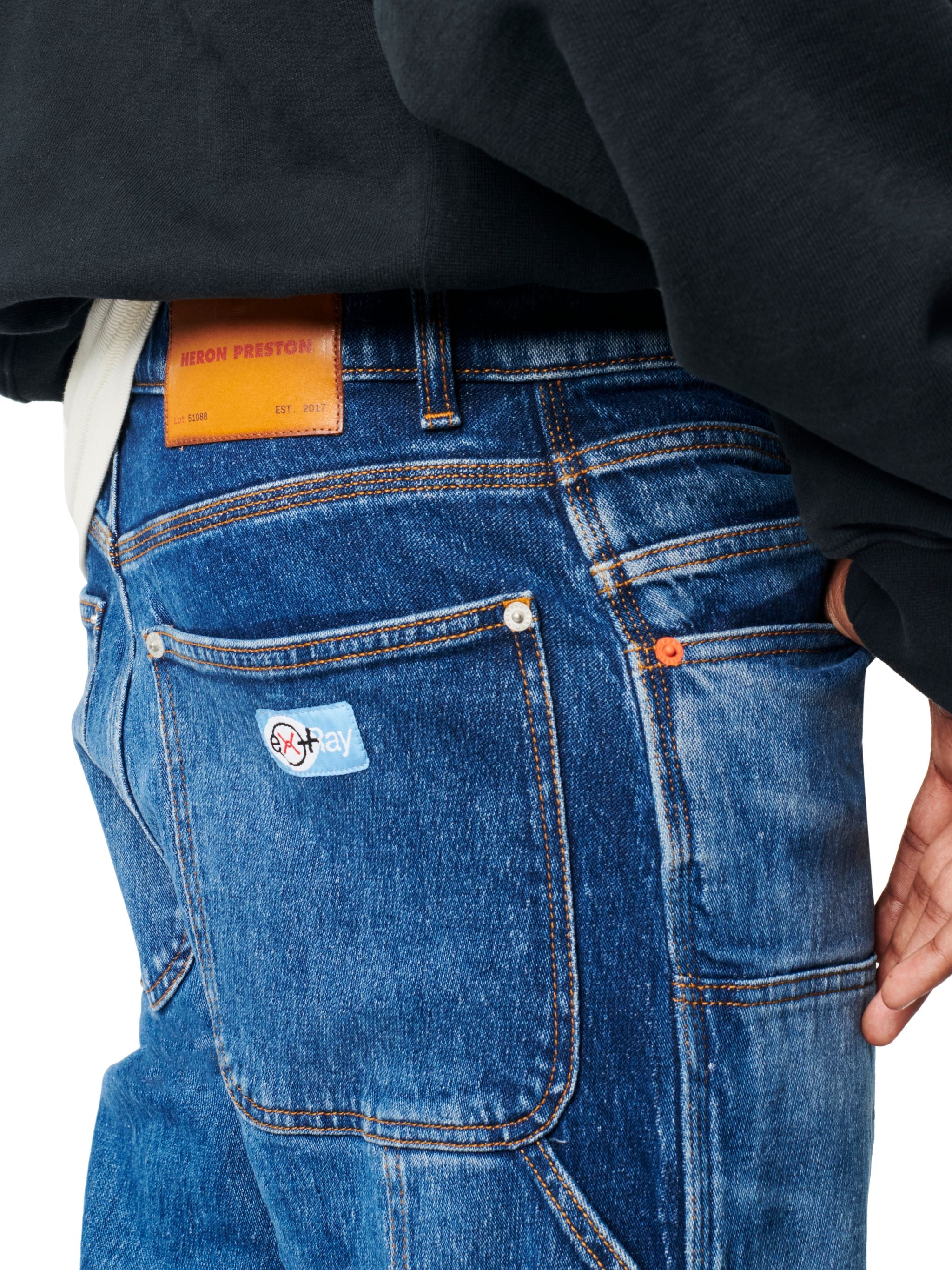 Heron Preston EX-RAY DENIM CARPENTER PANTS