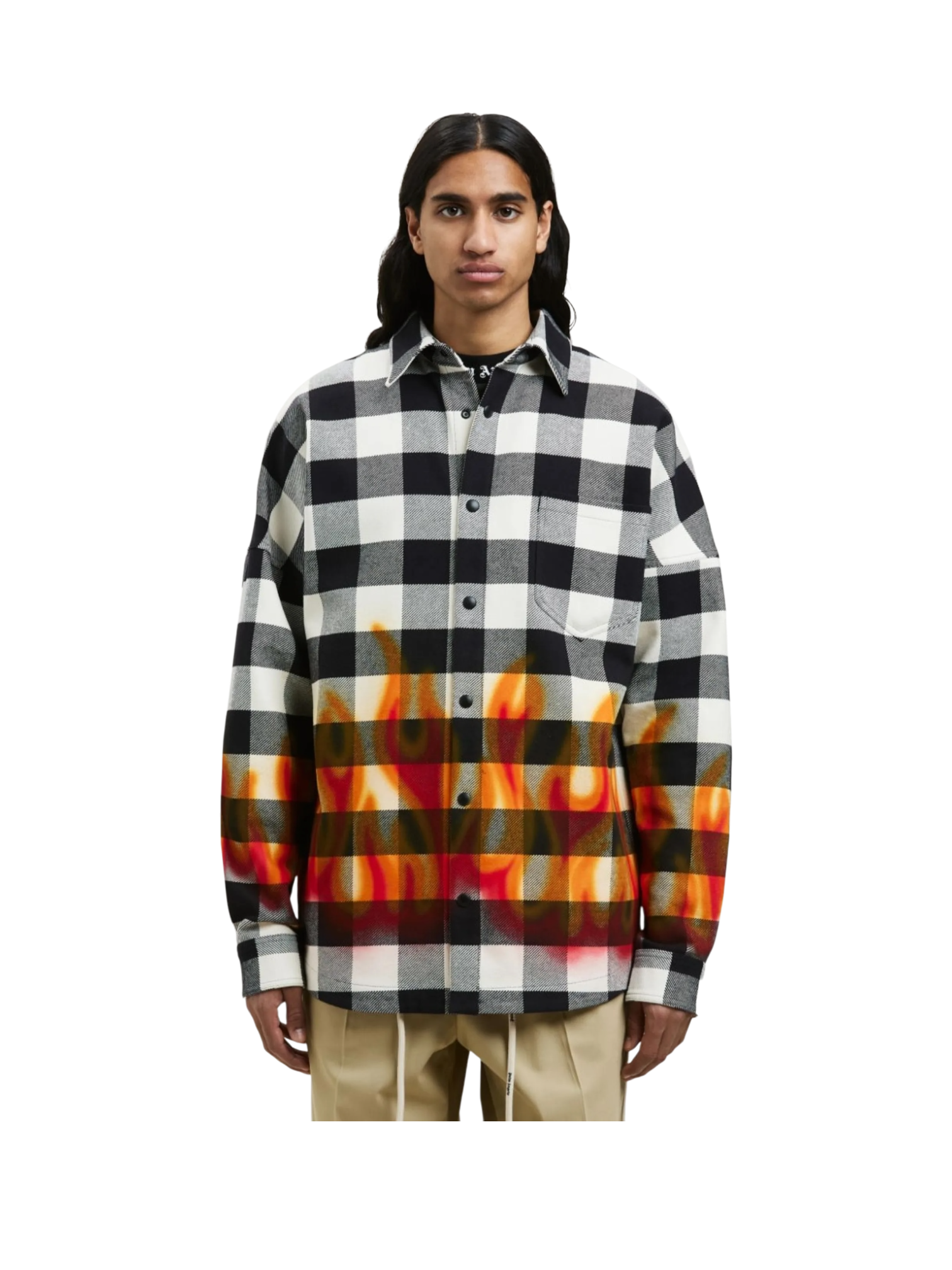 Palm Angels Burning Logo Overshirt