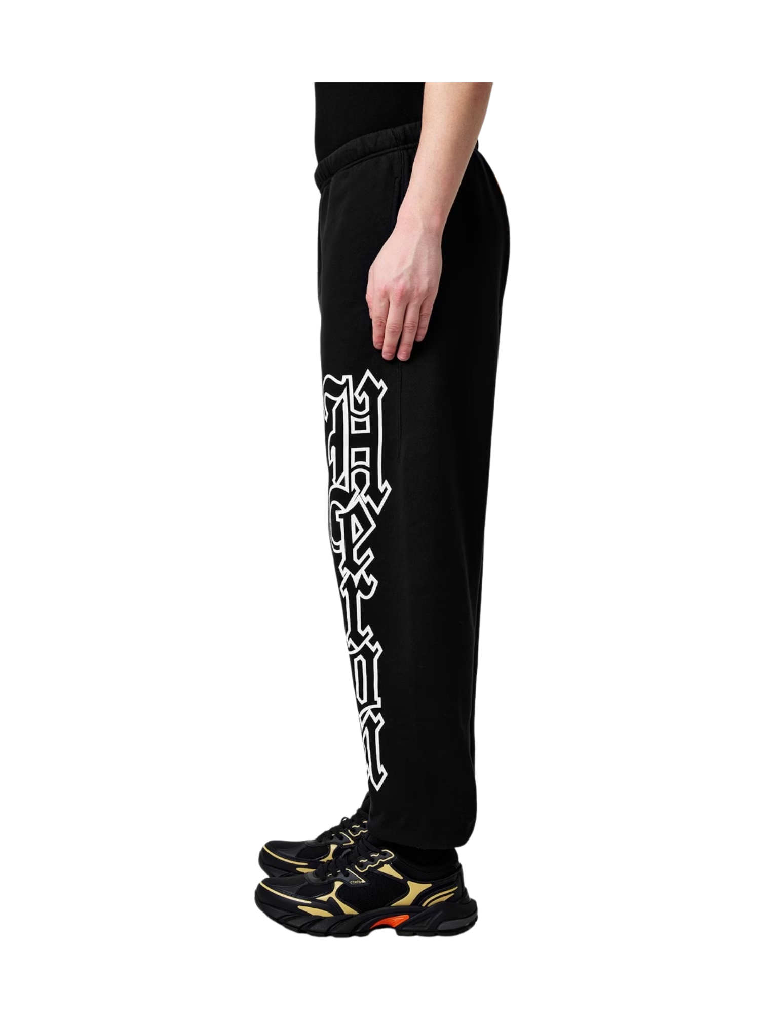 Heron Preston Black Flame Skull Sweatpants