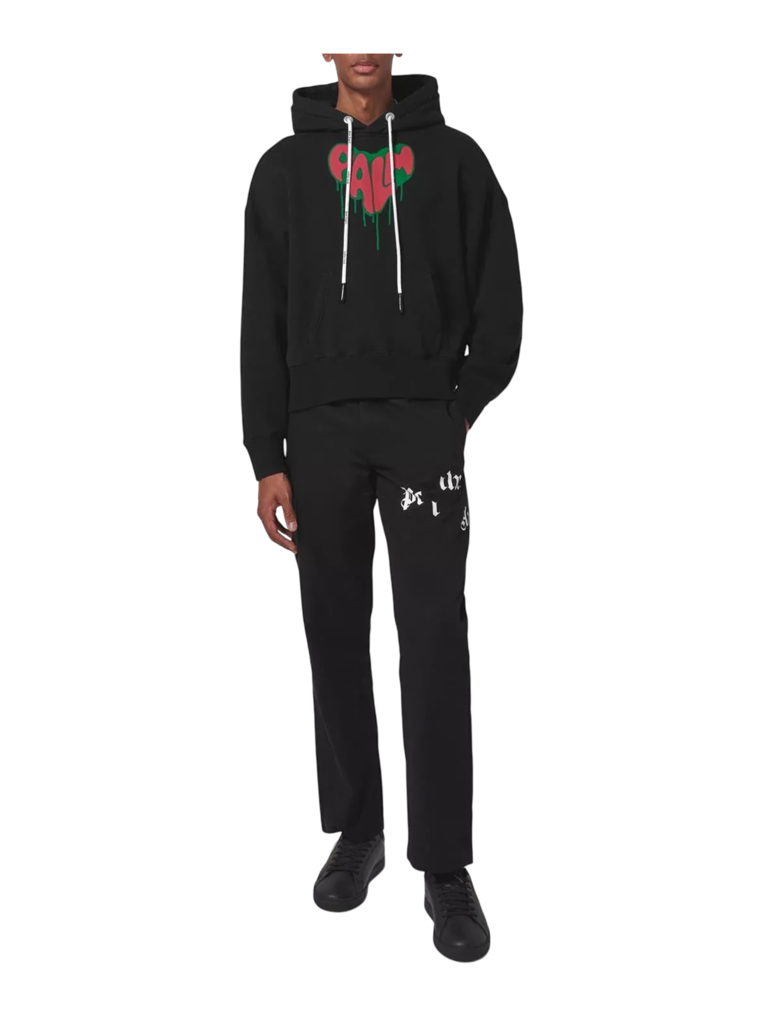 Palm Angels Spray Heart Design Худі