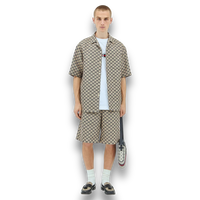 Gucci Linen Blend Canvas Shorts