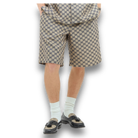 Gucci Linen Blend Canvas Shorts