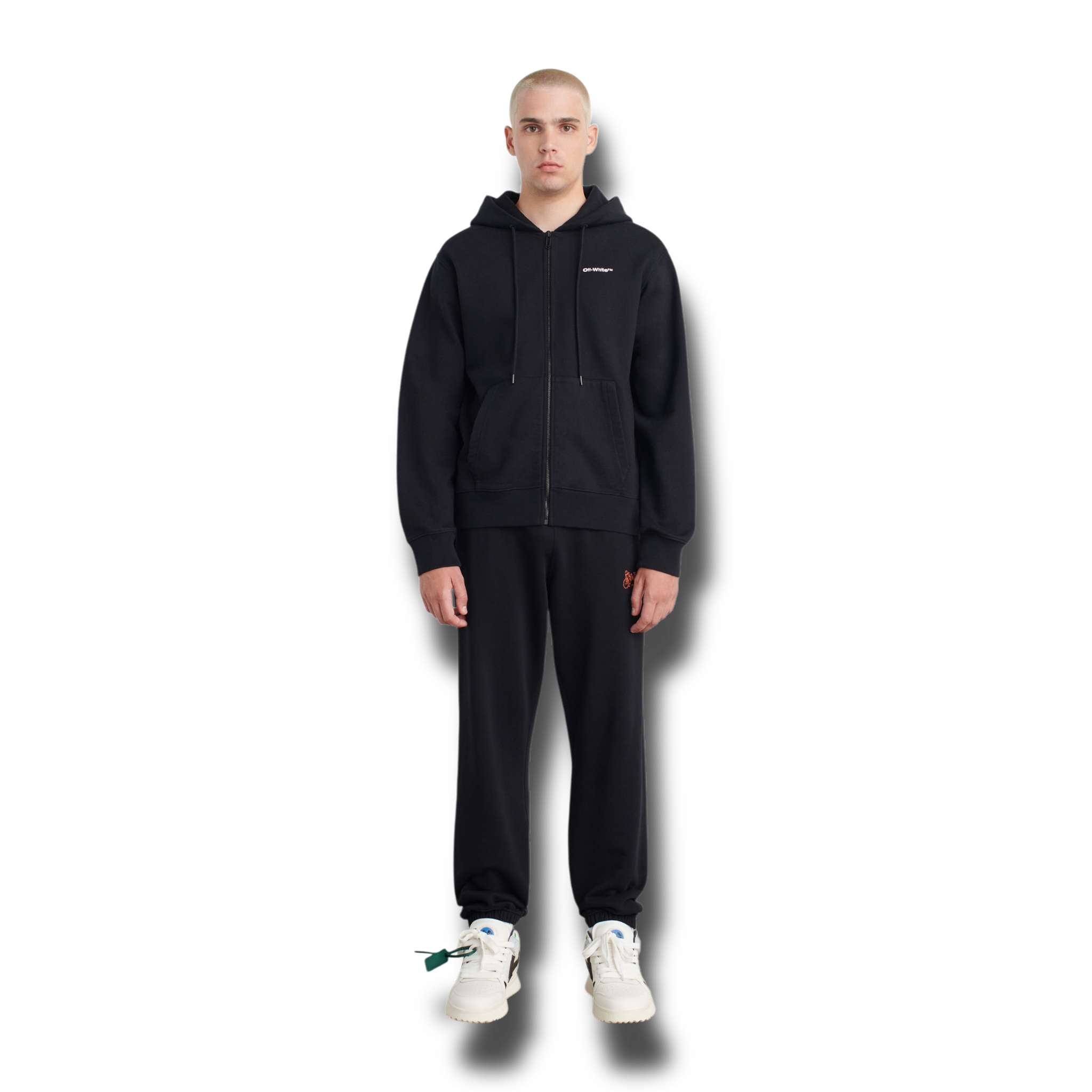 Off-White Wave Outline Zip Hoodie