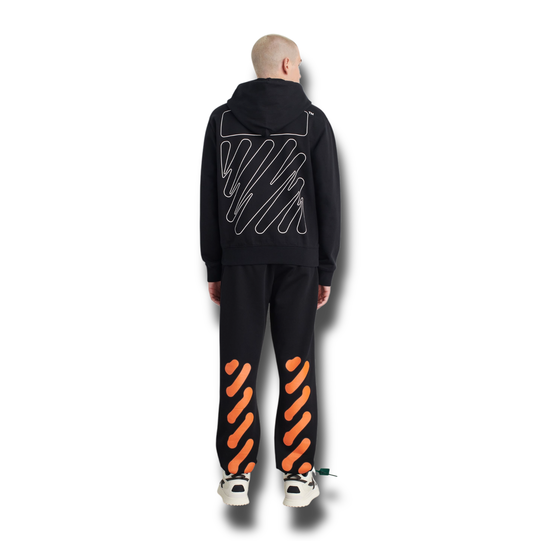 Off-White Wave Outline Zip Hoodie