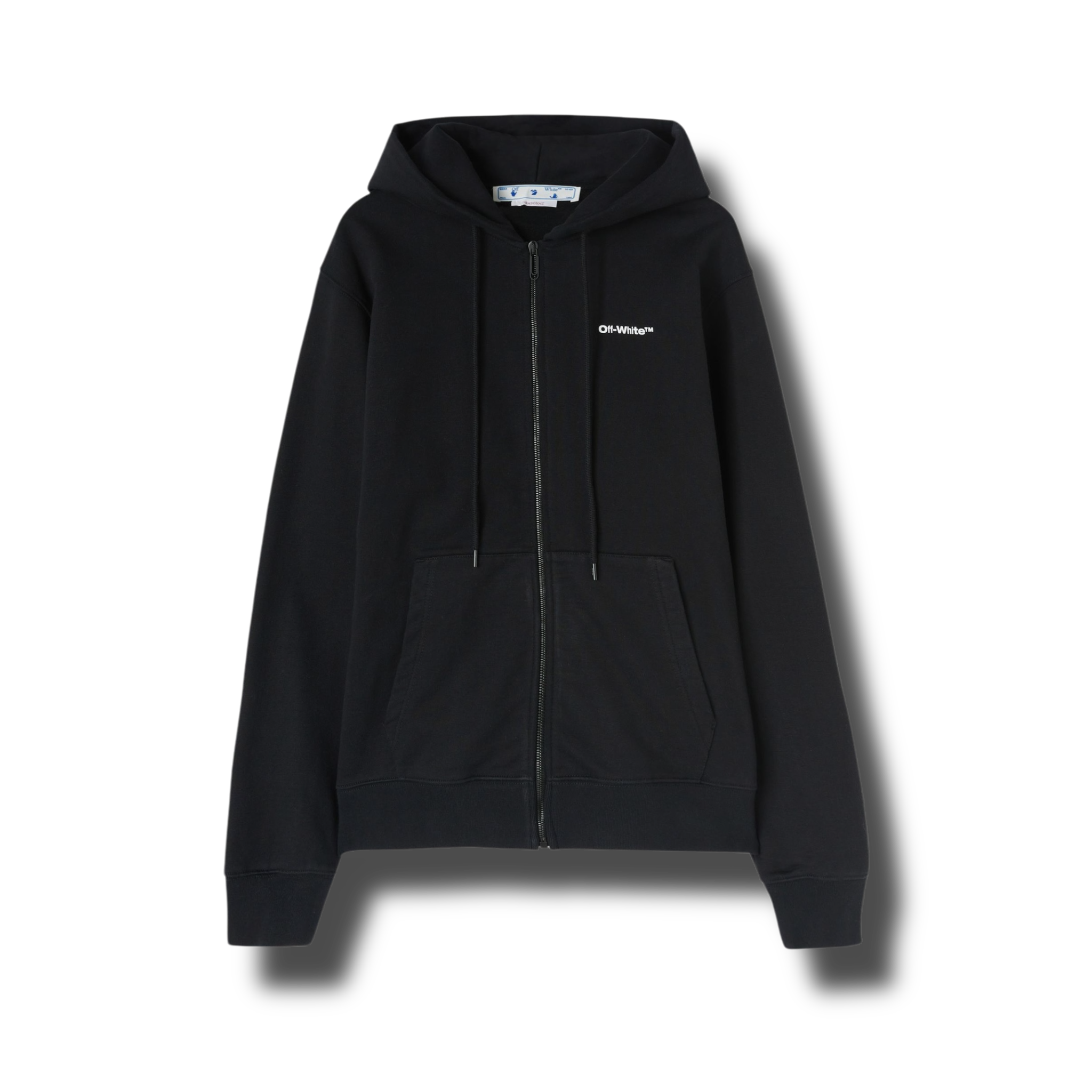 Off-White Wave Outline Zip Hoodie