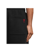 AMI Paris Black Ami de Coeur Shorts