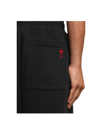 AMI Paris Black Ami de Coeur Shorts