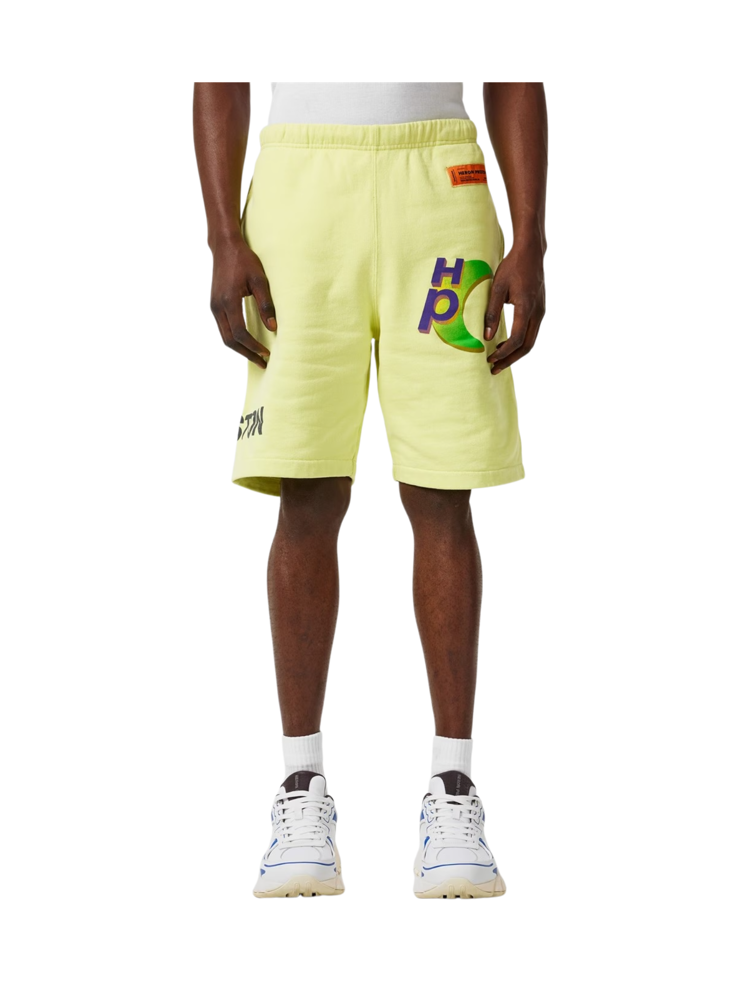 Heron Preston Global Collage Sweat Shorts