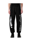 Heron Preston Black Flame Skull Sweatpants