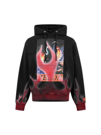 Heron Preston Flame Graphic Logo Hoodie