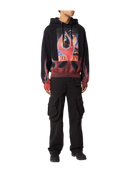 Heron Preston Flame Graphic Logo Hoodie