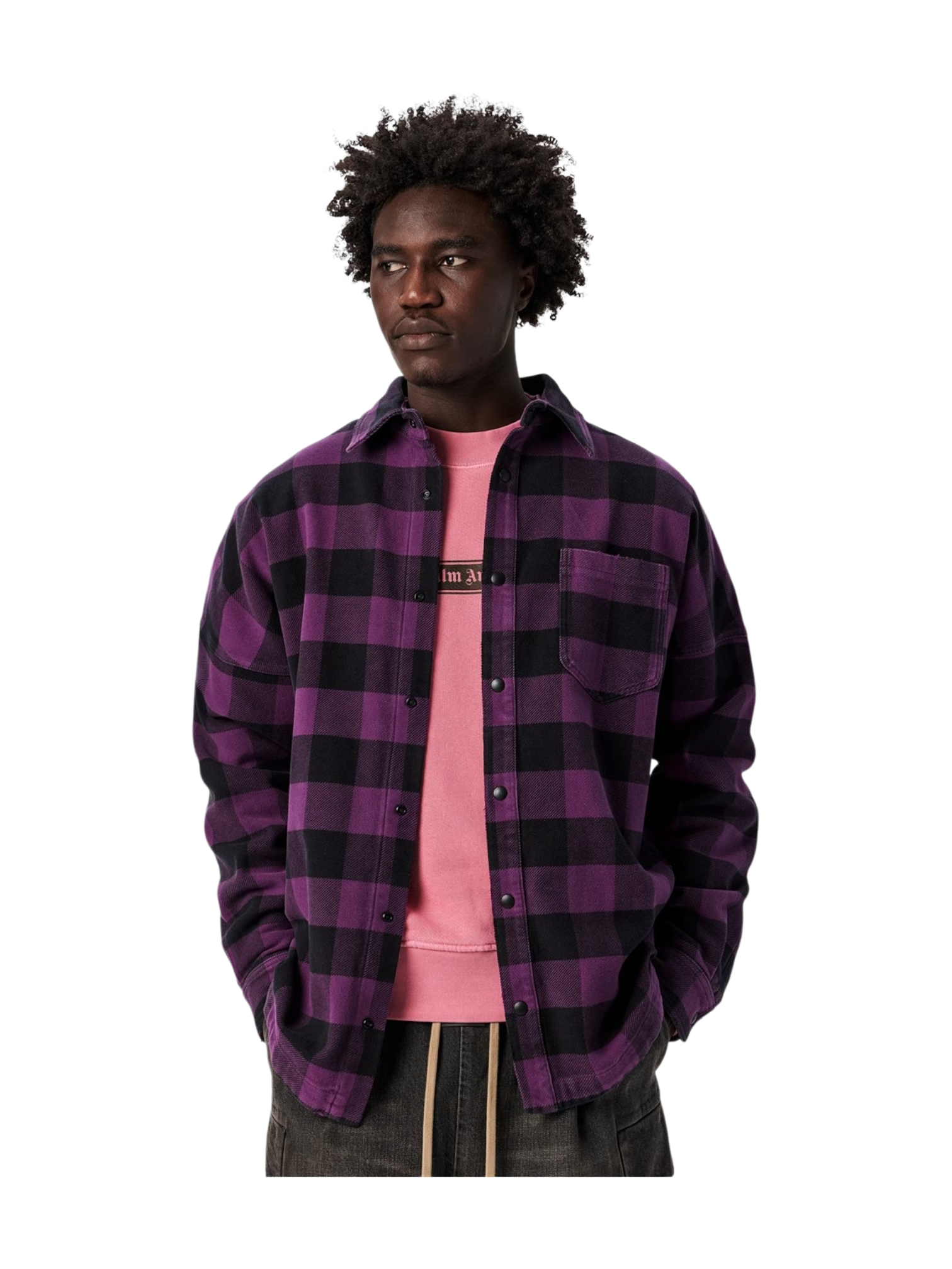 Palm Angels Cheked Overshirt