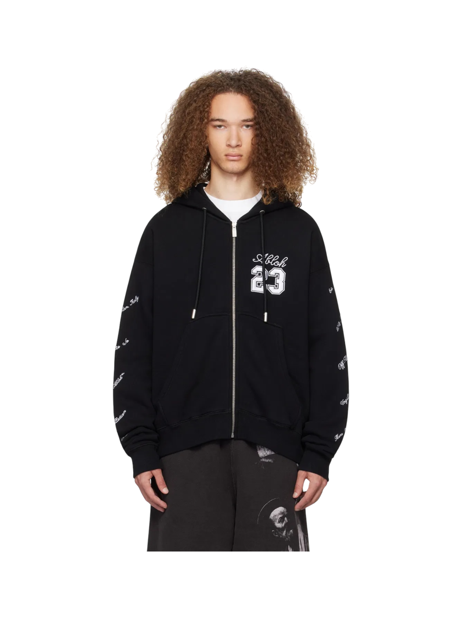 Off-White 23 Logo Skate Zip Hoodie