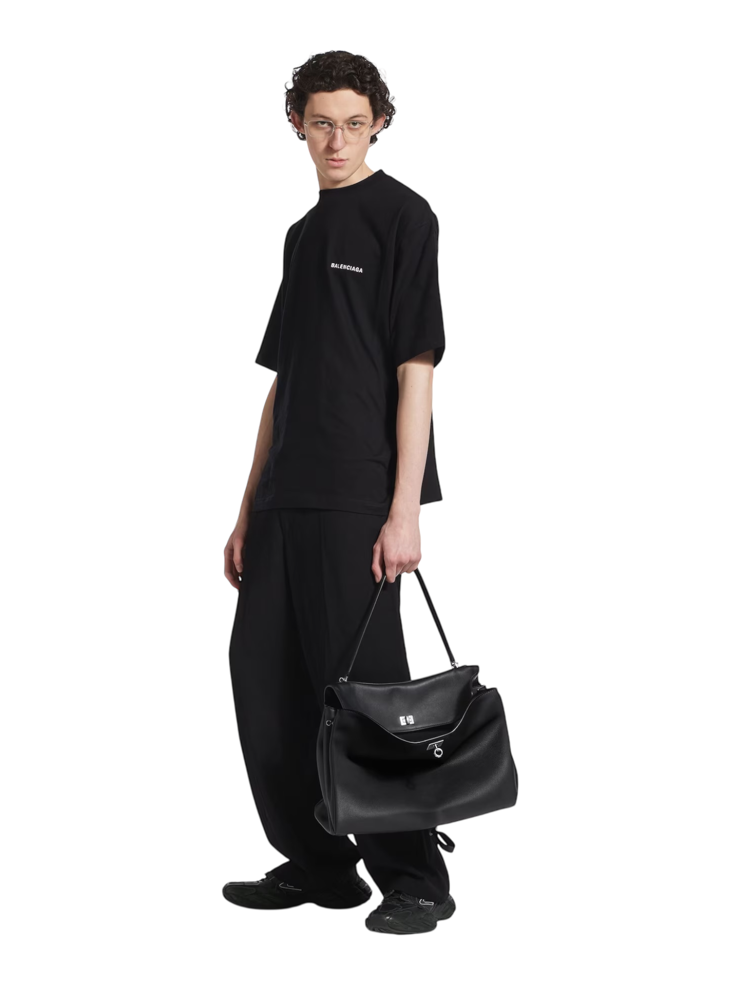 Balenciaga Logo Printed Oversize T-shirt