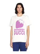 Gucci `Strawberry` Logo T-shirt