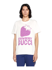 Gucci `Strawberry` Logo T-shirt