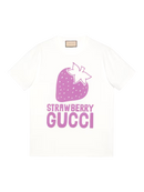 Gucci `Strawberry` Logo T-shirt