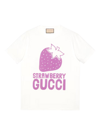 Gucci `Strawberry` Logo T-shirt