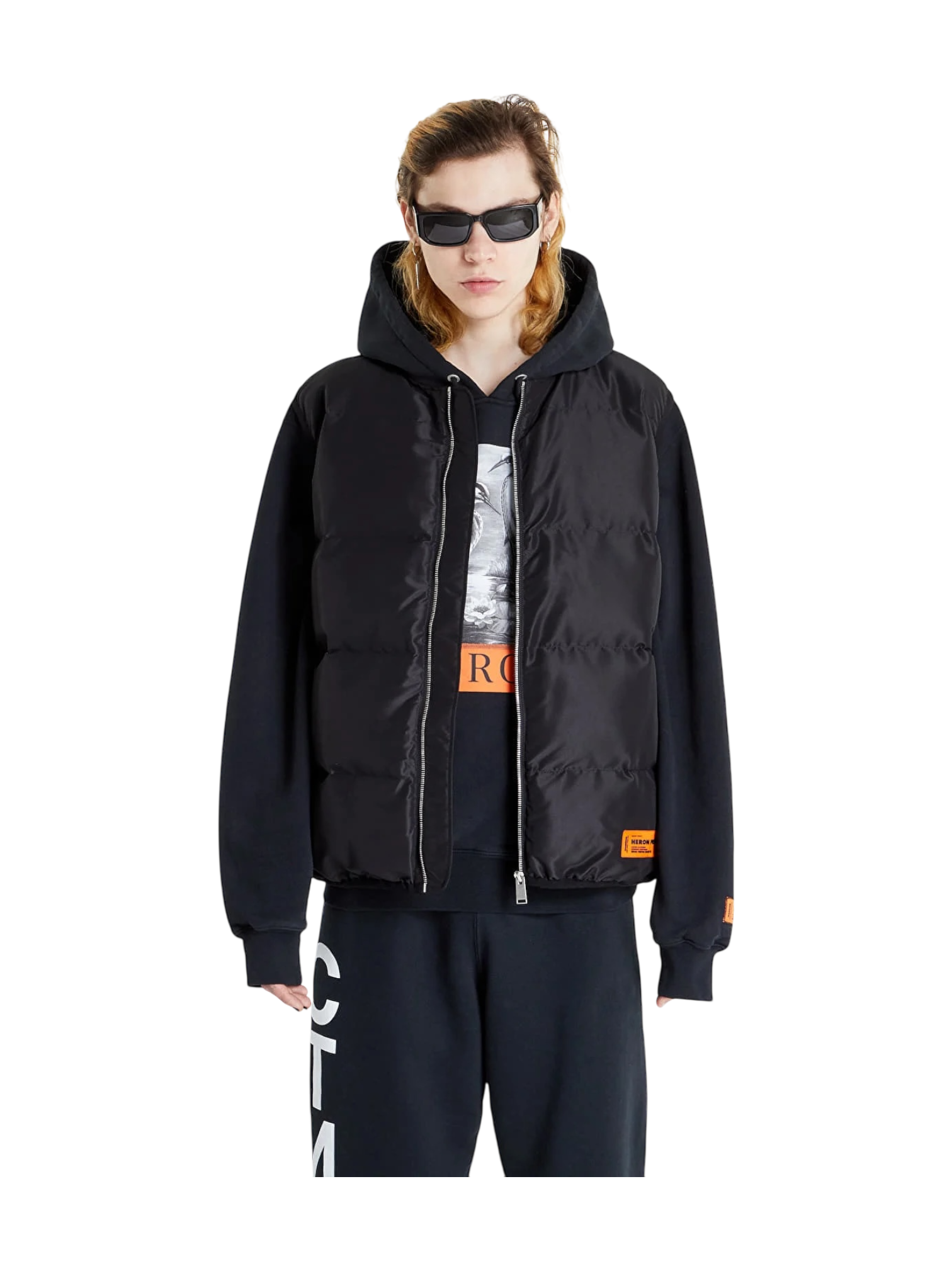 Heron Preston Logo Tape Nylon Padded Vest