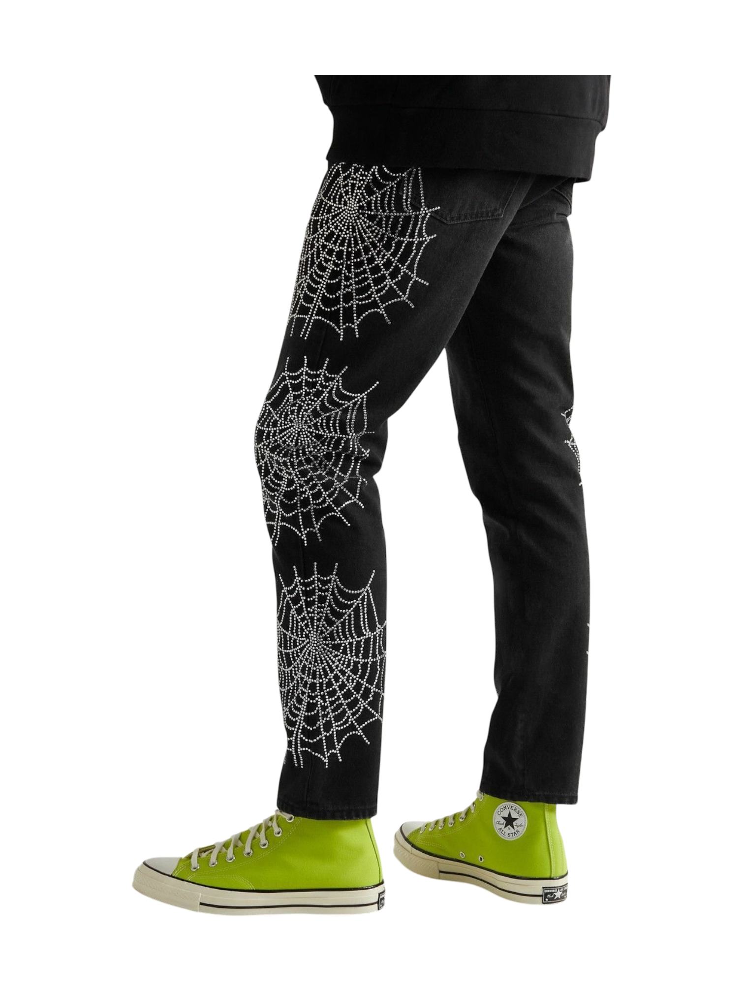 Palm Angels Crystall Web Jeans