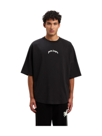 Palm Angels Curved Logo Over Tee