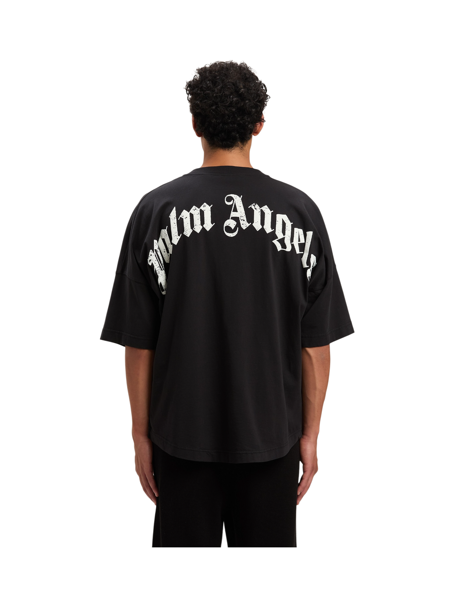 Palm Angels Curved Logo Over Tee
