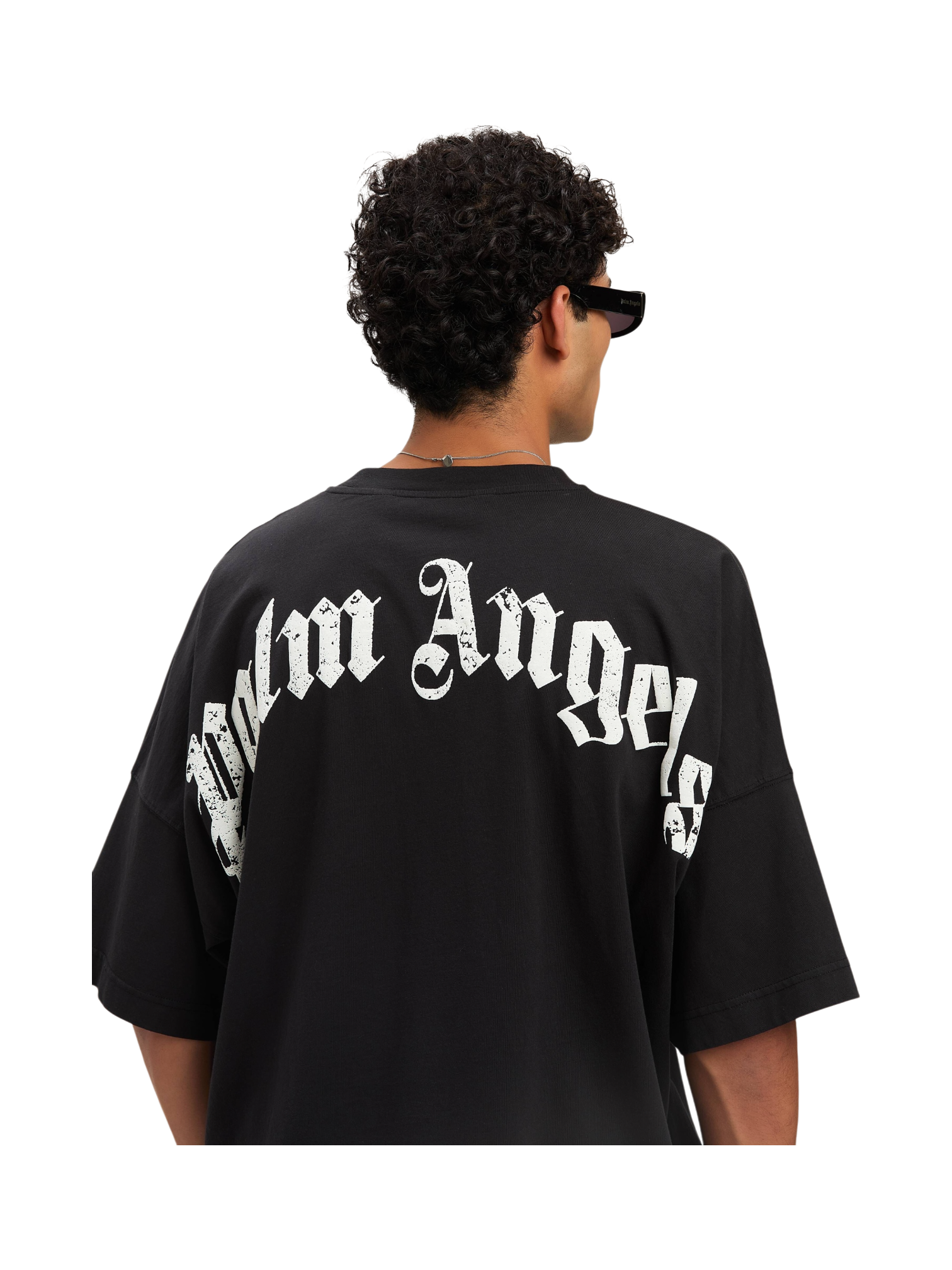 Palm Angels Curved Logo Over Tee
